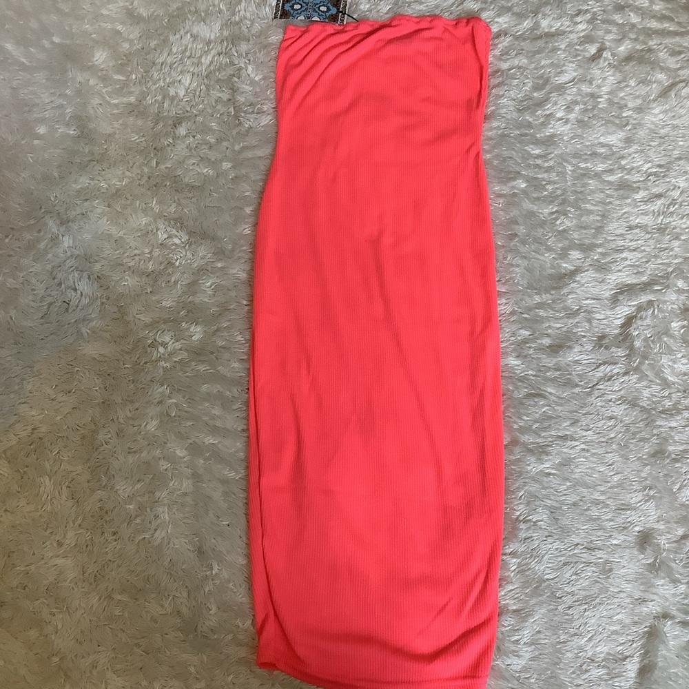 NWT Boohoo Neon pink mini dress